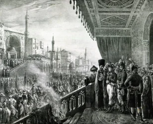 Napoleon Bonaparte (1769-1821) Celebrating the Birthday of the Prophet Mohammed in Cairo, During His Egyptian Campaign, 1799